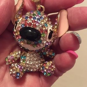Betsy Johnson Cute Colorful Disney Stitch Necklace.